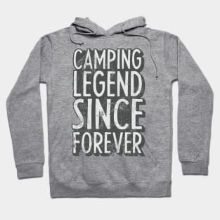 Camping legend since forever, retro camping, Retro Happy Camper, Funny Camping, Hiking Gift Cool Camp, gift for camper. Hoodie